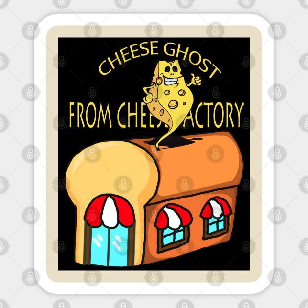 CHEESE GHOST FROM CHEESE FACTORY Sticker by Cheese Ghost From Cheese Factory